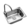 不锈钢水槽工程小单盆 加厚不锈钢洗菜盆洗碗池水池图