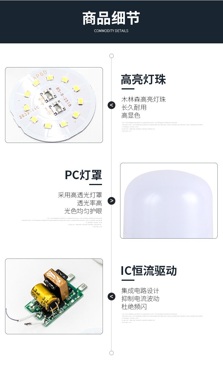 灯泡/照明/led灯/LED灯/灯泡球泡灯细节图
