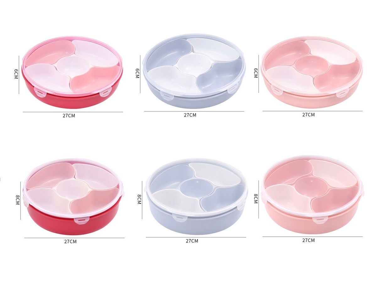 玻璃果盘/干果盒子/水果盘发/干果摆台/亚克力干果盘细节图