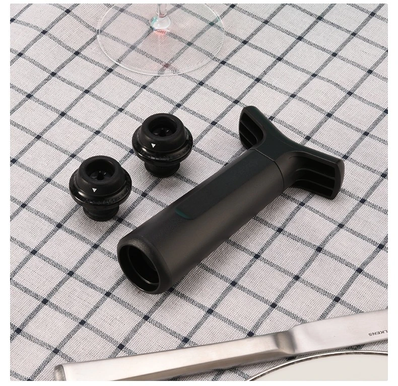 Household red wine preservation stopper, one pump and two stoppers, wine set, red wine vacuum stopper, silicone wine bottle stopper detail image 6
