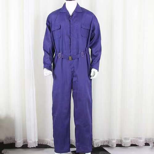 Polyester-cotton one-piece suit detail image 5