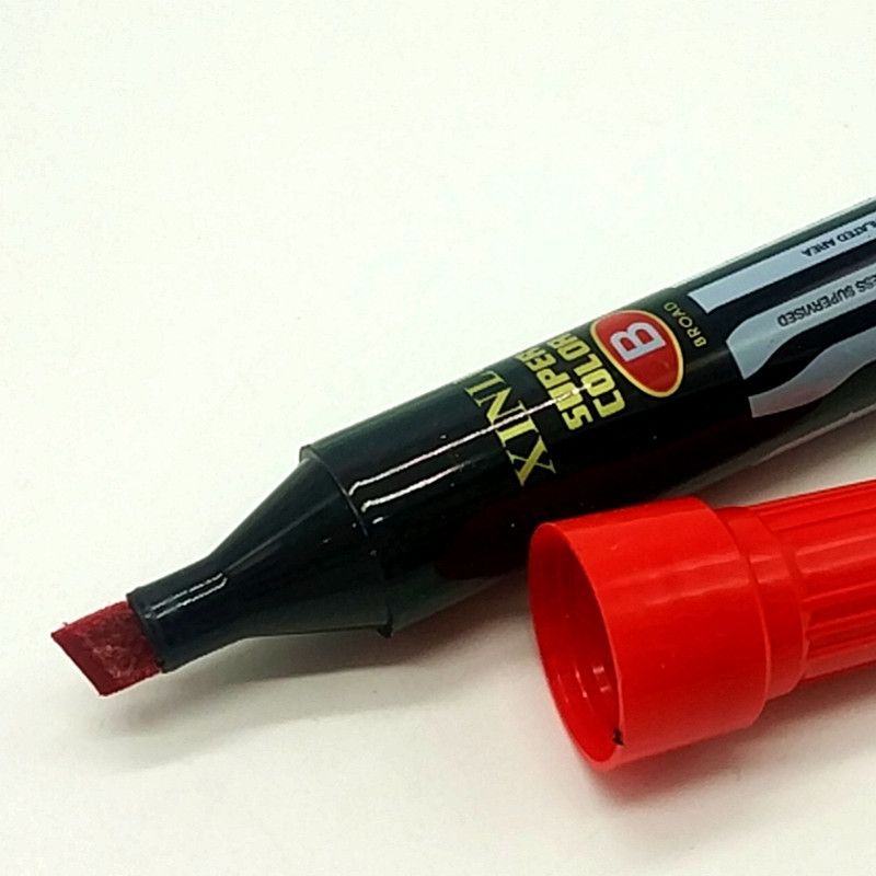 XL-900吸卡红色记号笔，学生标记笔，水彩笔办公用品白底实物图