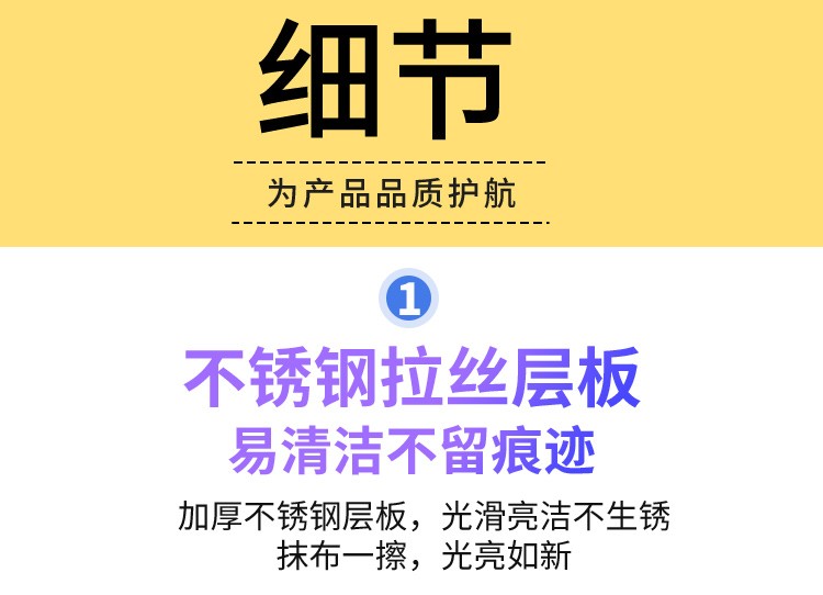 4层不锈钢货架 不锈钢厨房置物架 落地多层货架 储物架详情10