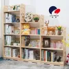 Simple bookshelf, solid wood storage rack, floor-standing children's multi-layer small bookshelf, modern creative storage rack A733 Specification image
