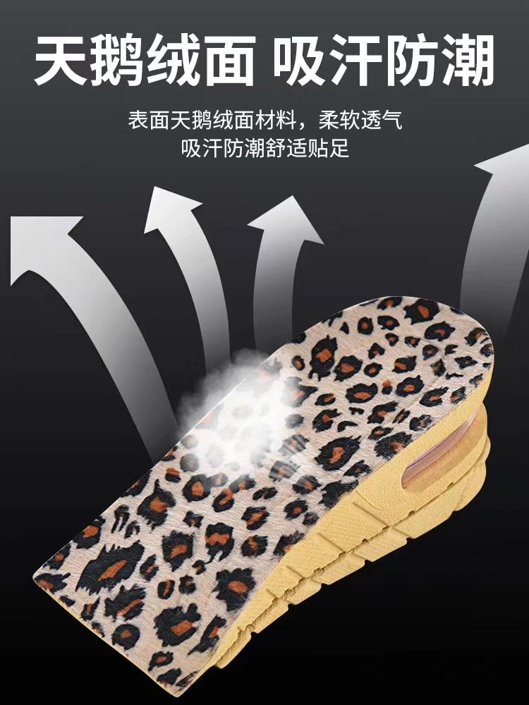 内增高鞋垫白底实物图