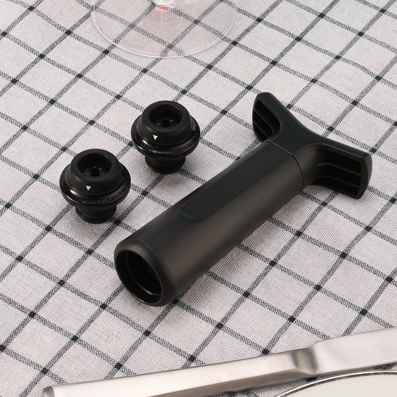 Household red wine preservation stopper, one pump and two stoppers, wine set, red wine vacuum stopper, silicone wine bottle stopper detail image 12