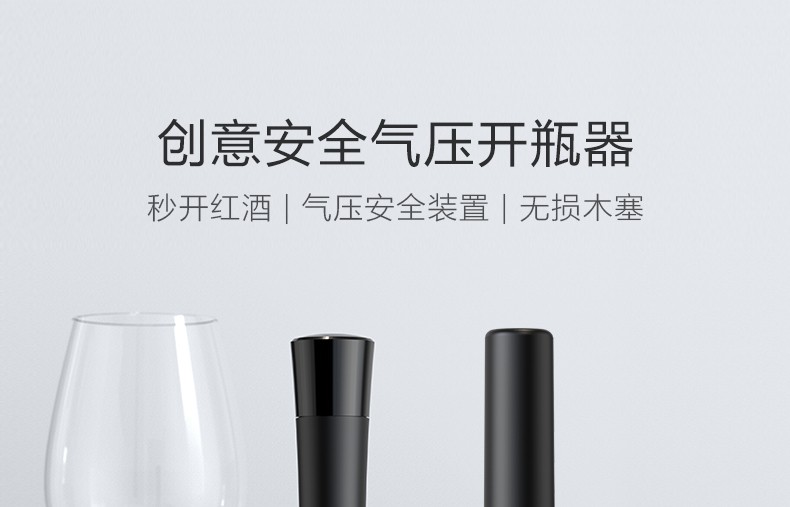 Manual needle-type pneumatic bottle opener for red wine. Needle-type pneumatic bottle opener detail image 1