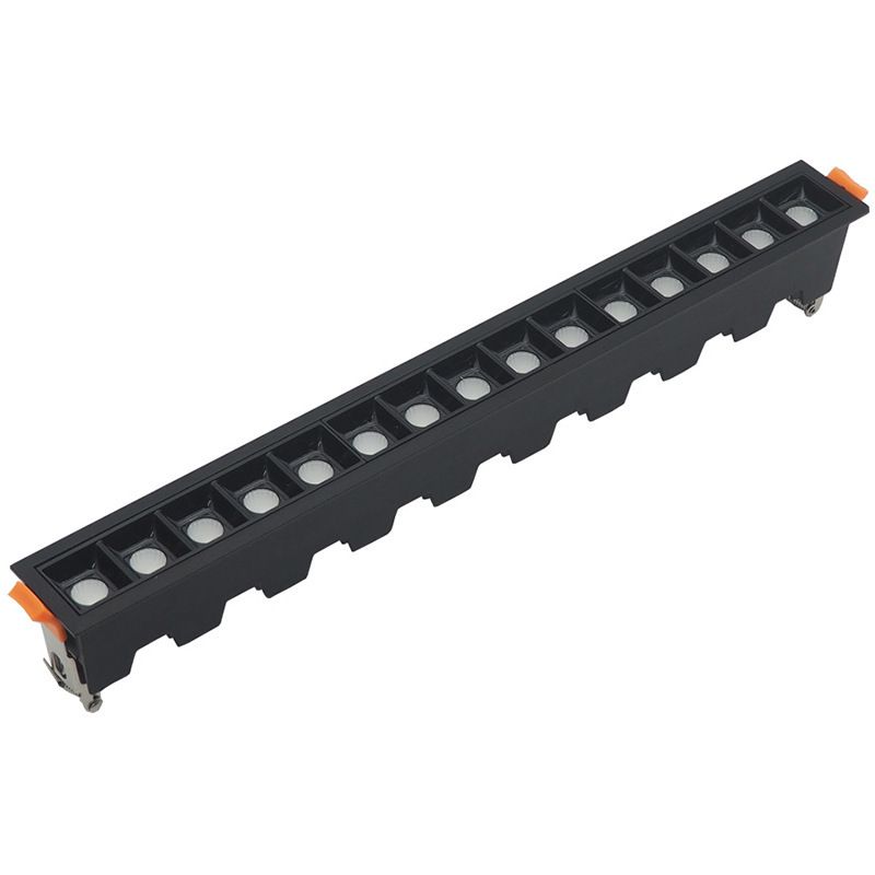 Embedded LED strip light, narrow-edge strip mini grille, wall-washing light, linear spotlight for living room without a main light details Picture