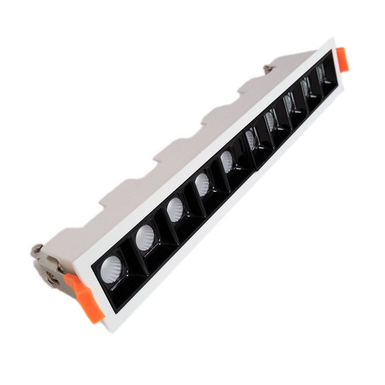 Embedded LED strip light, narrow-edge strip mini grille, wall-washing light, linear spotlight for living room without a main light