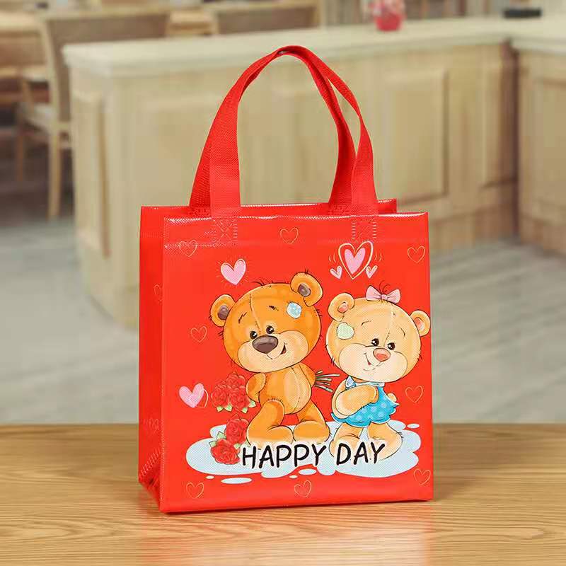 Color woven hand shopping bag waterproof thickened plastic large storage bag finishing moving bag manufacturers customized thumbnail
