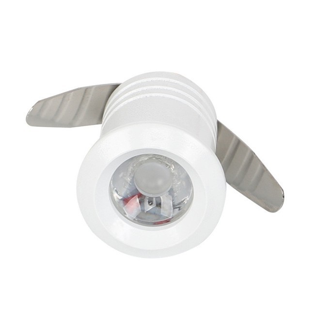 White 1W mini spotlight with a 2-centimeter hole, LED wine cabinet light, jewelry display cabinet light, and built-in bull's eye light detail image 1