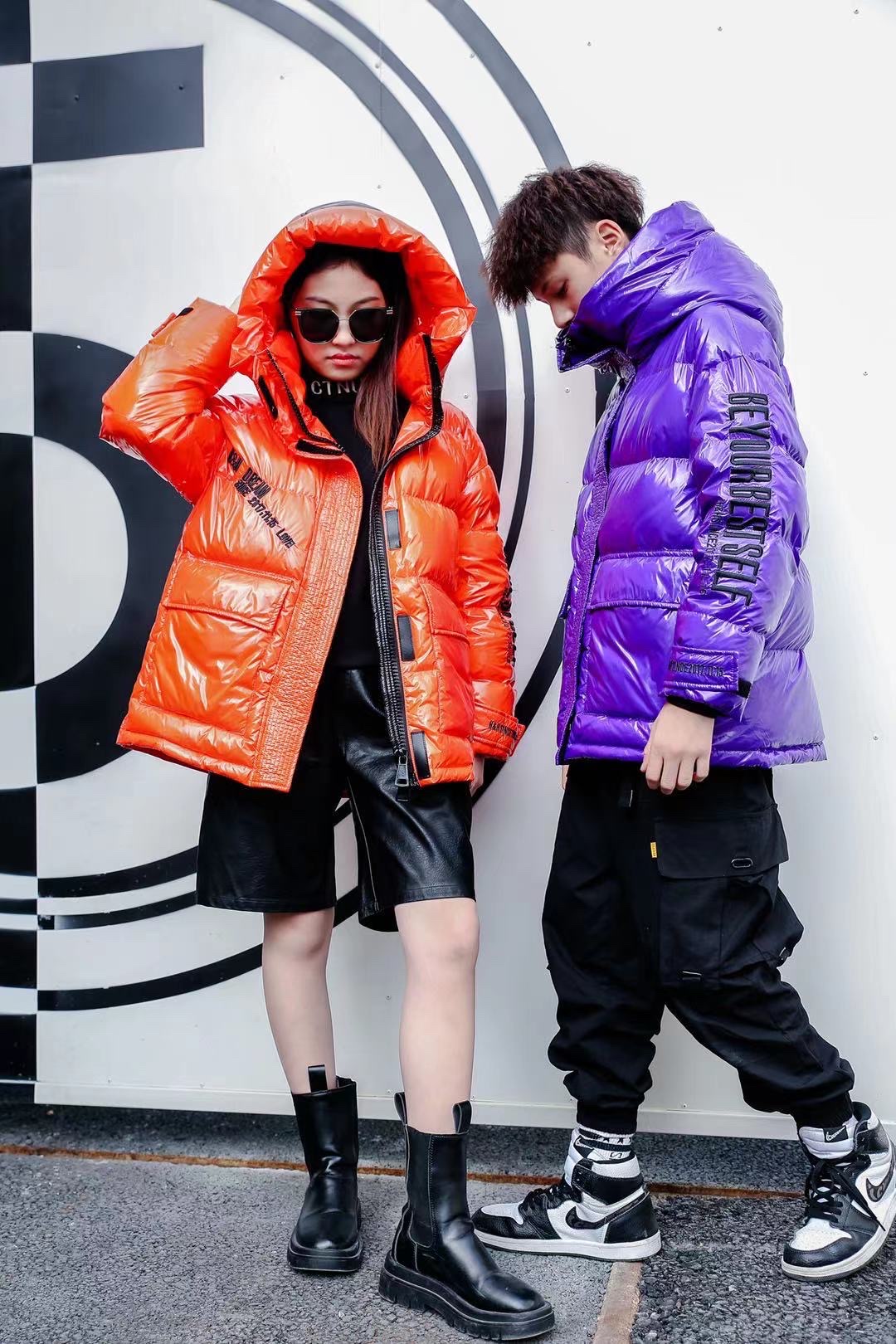 2020 New Xiaolingding down jacket no-rinse Coat 150-180 detail image 1
