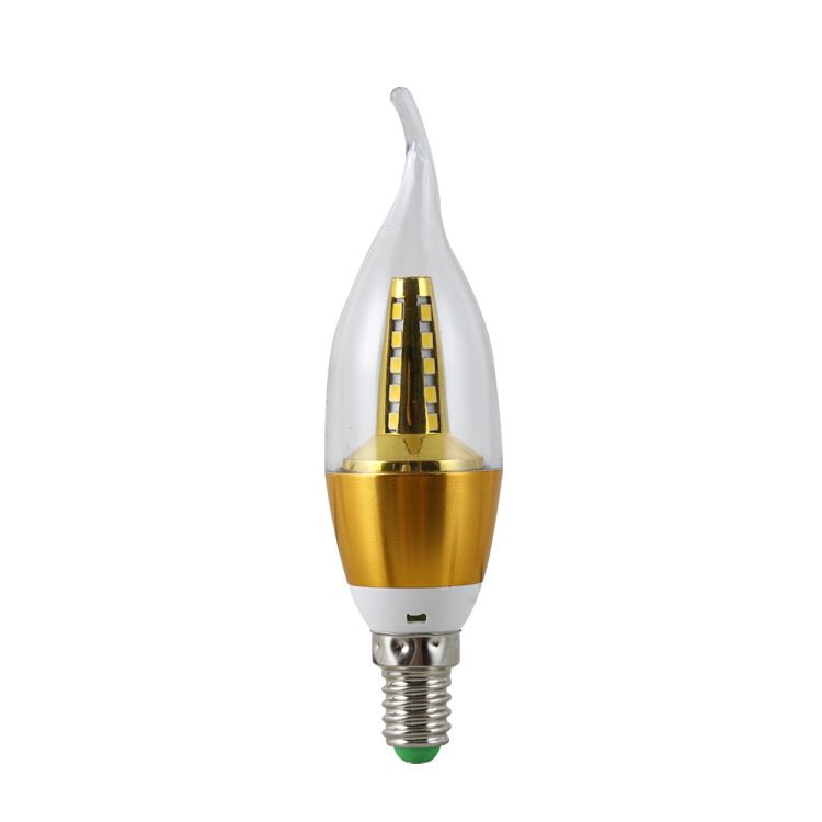 Yellow Light White Led Candle Bulb E14e27b22 Small Screw 5W7w9w12w Energy Saving Tail Light With Crystal Light details Picture