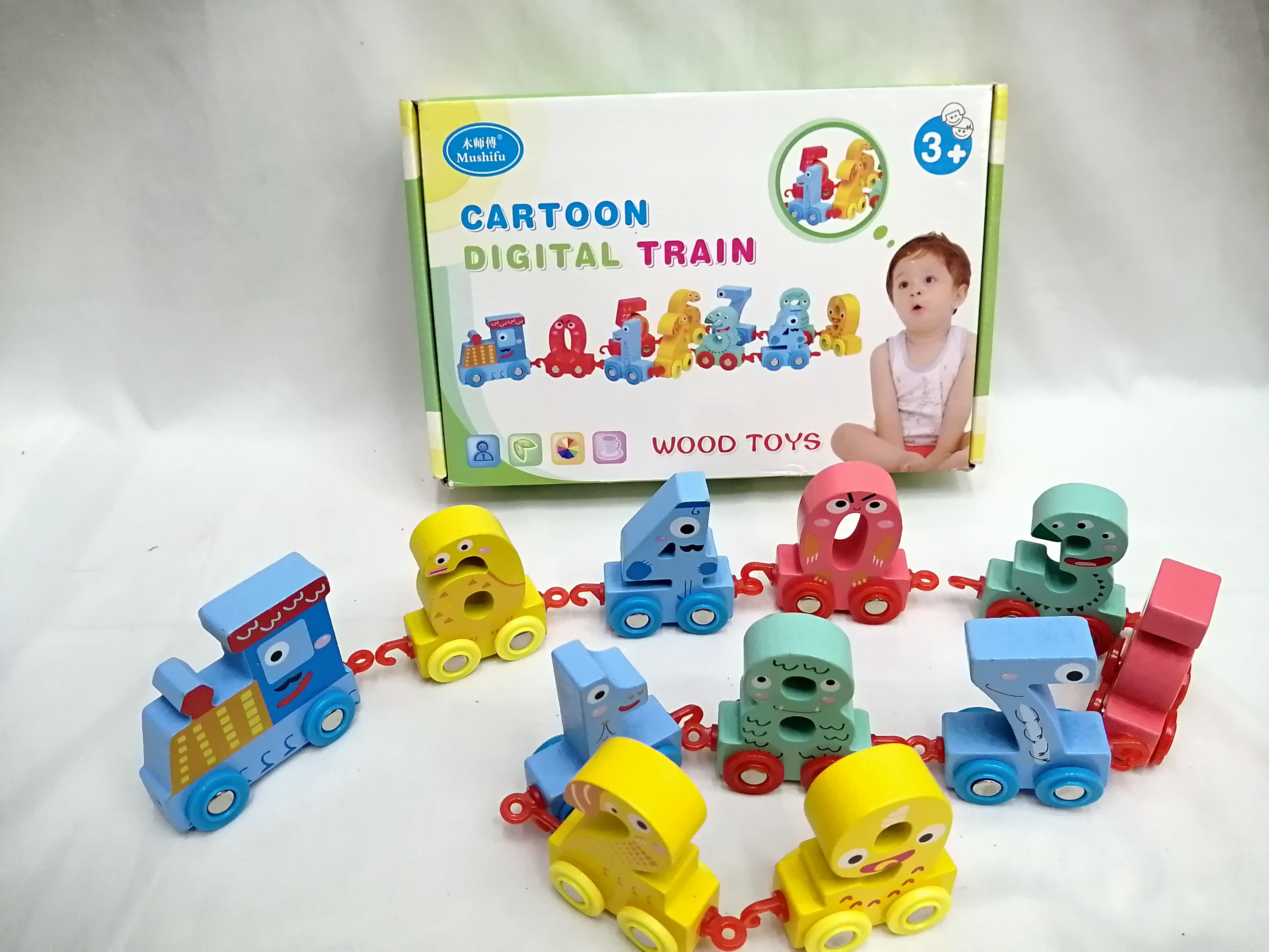 推车拉线拖车学步车拉车牵引手数字小火车儿童手拉女孩幼儿童动物