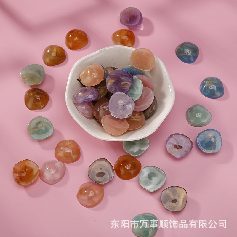 亚克力散珠 金粉七彩 头饰 发饰 项链 饰品产品图