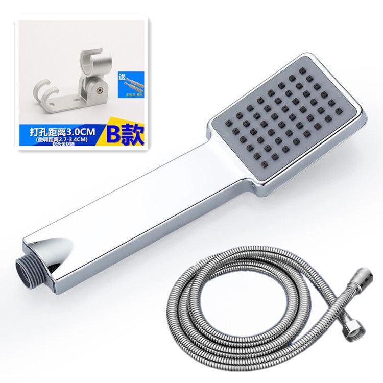 Free shipping portable anti-clogging rectangular showerhead, lotus pod small showerhead, shower showerhead jun Item Picture