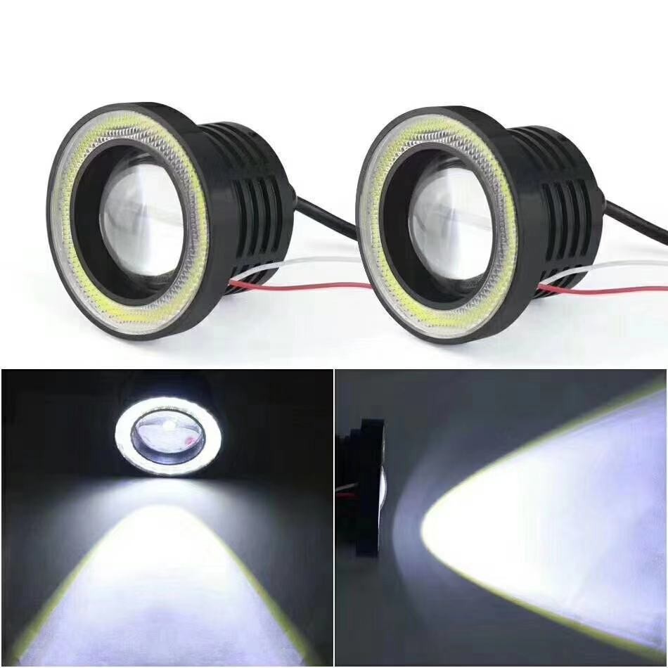 30W automotive LED lens, fog lamp strip, angel circle, bull eye daytime running light, 3-inch in multiple colors, selling well in foreign trade detail image 8