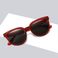 2020新款时尚猫眼街拍太阳镜 ins个性奶茶色墨镜明星同款太阳眼镜产品图