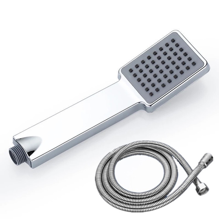 Free shipping portable anti-clogging rectangular showerhead, lotus pod small showerhead, shower showerhead jun Specification image