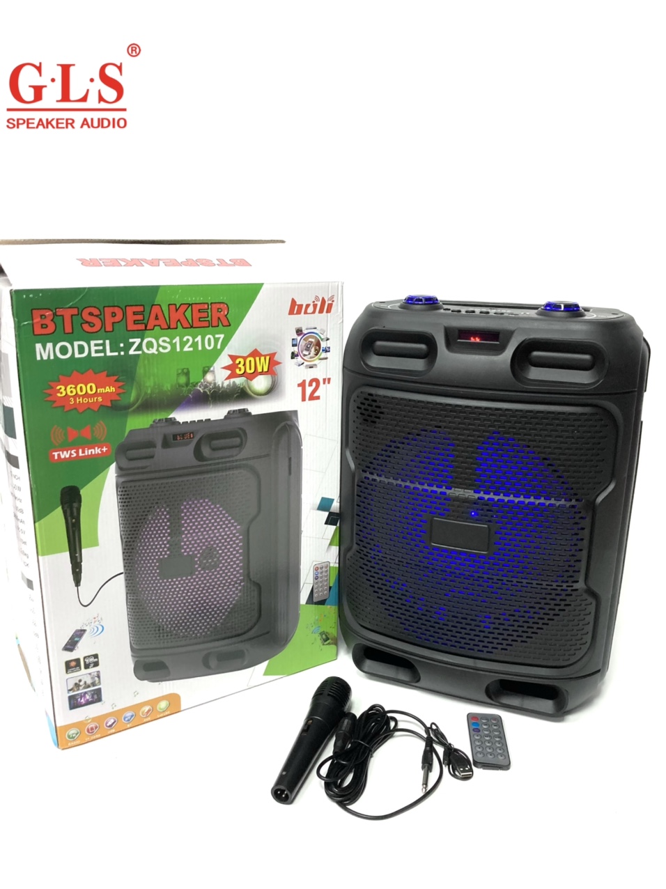 ZQS Bluetooth Portable Radio battery speaker TWS/USB/TF Audio ZQS-12107