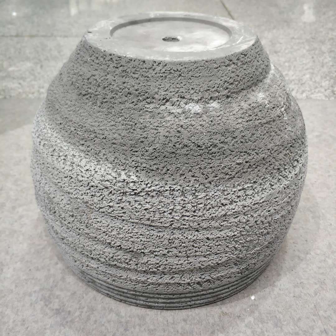 国潮复古风水泥花盆种植物种植多肉园林布置插花镁泥圆形花盆工艺品花瓶sn-49详情图6