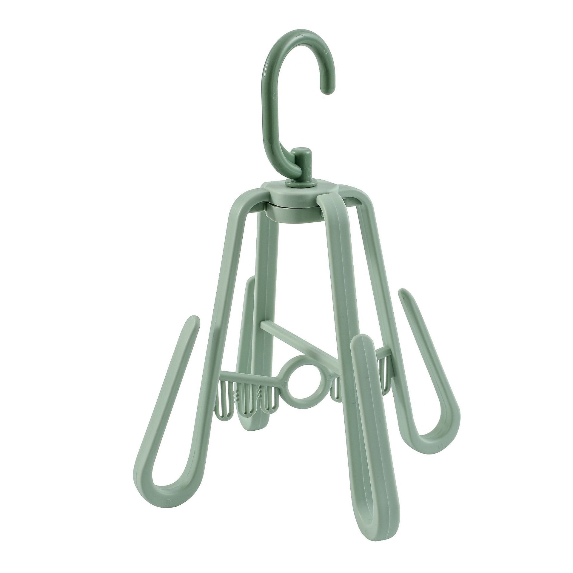 Douyin is the same multi-function air drying rack with windproof rotary type creative folding air drying rack manufacturer thumbnail