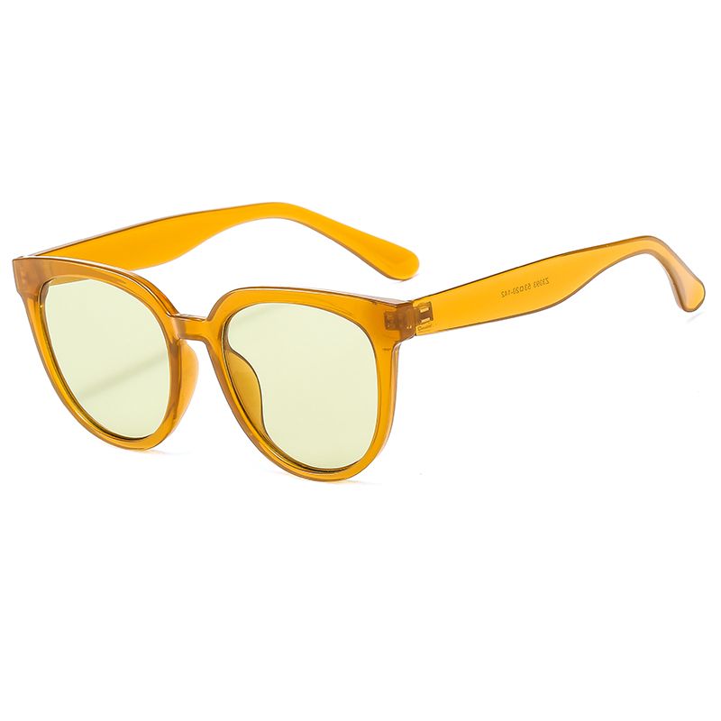 2020新款时尚猫眼街拍太阳镜 ins个性奶茶色墨镜明星同款太阳眼镜详情图5
