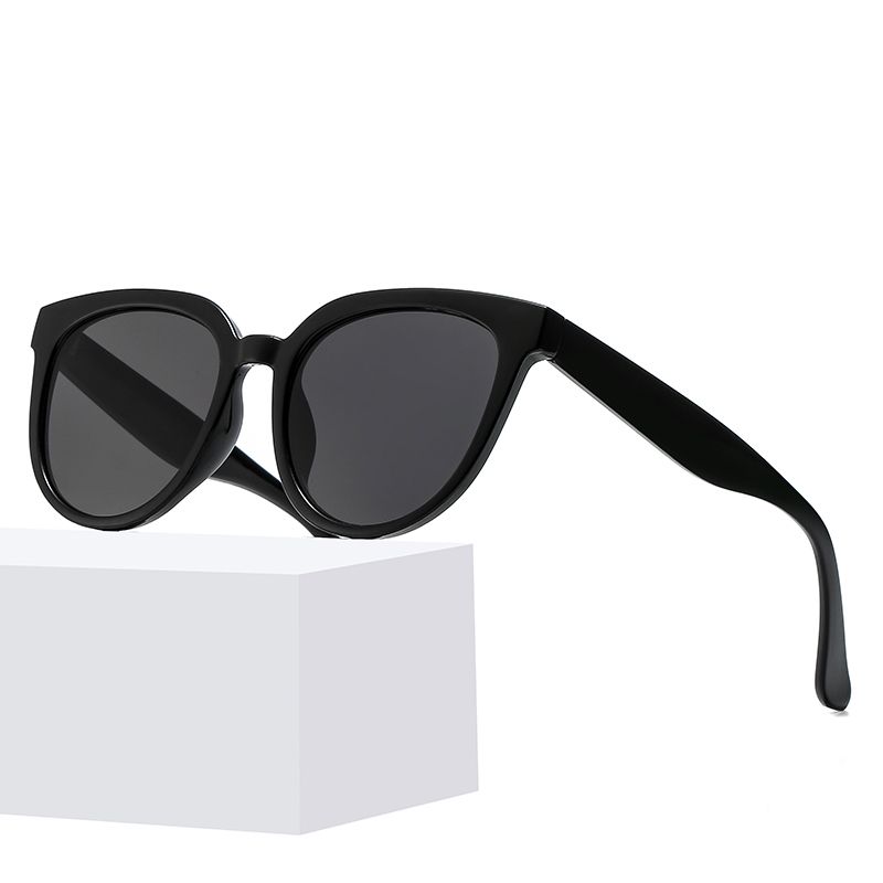 2020新款时尚猫眼街拍太阳镜 ins个性奶茶色墨镜明星同款太阳眼镜