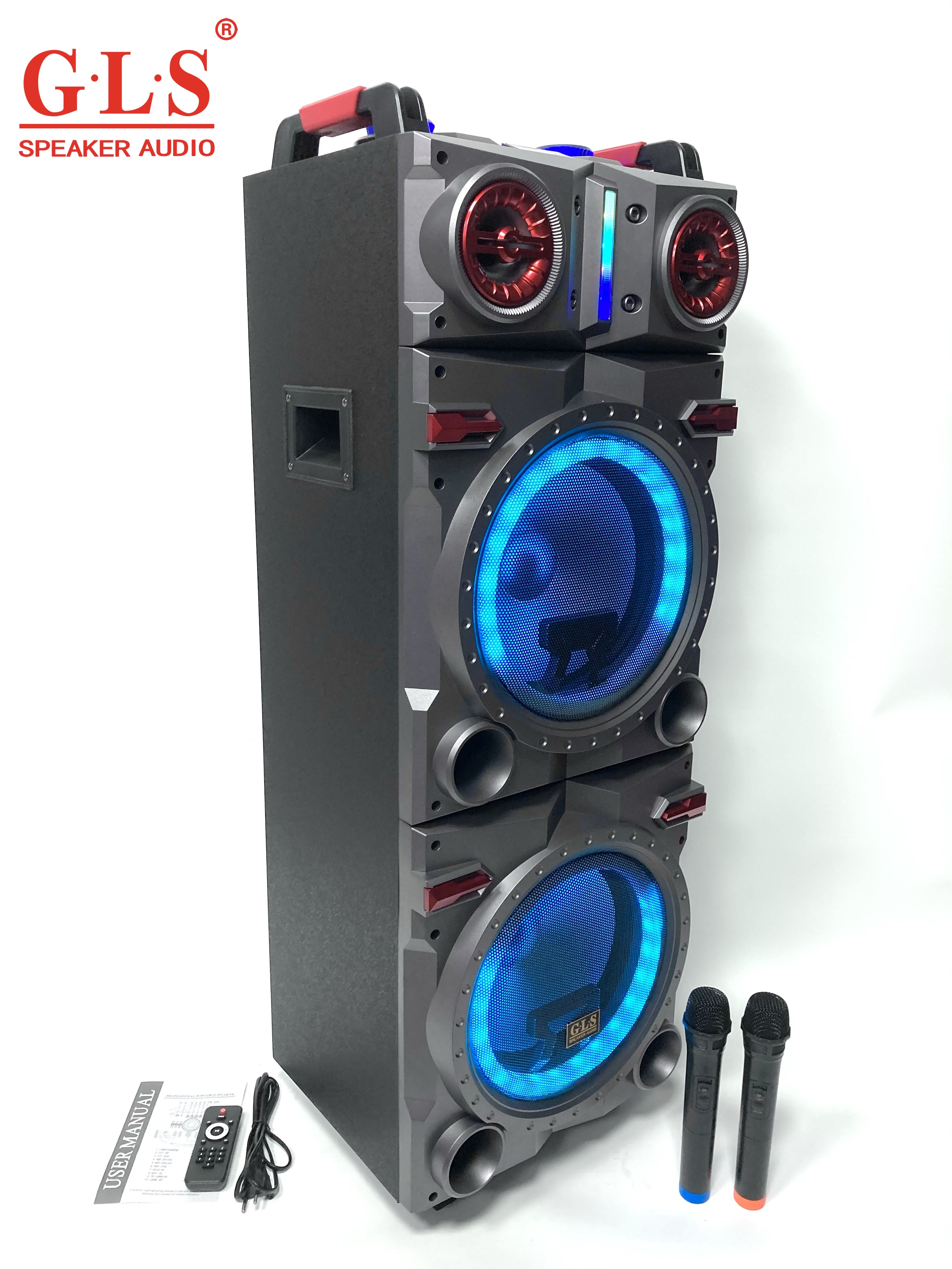 蓝牙便携式收音机电瓶音箱TWS/USB/TF音响
广场舞音响MT-1280白底实物图