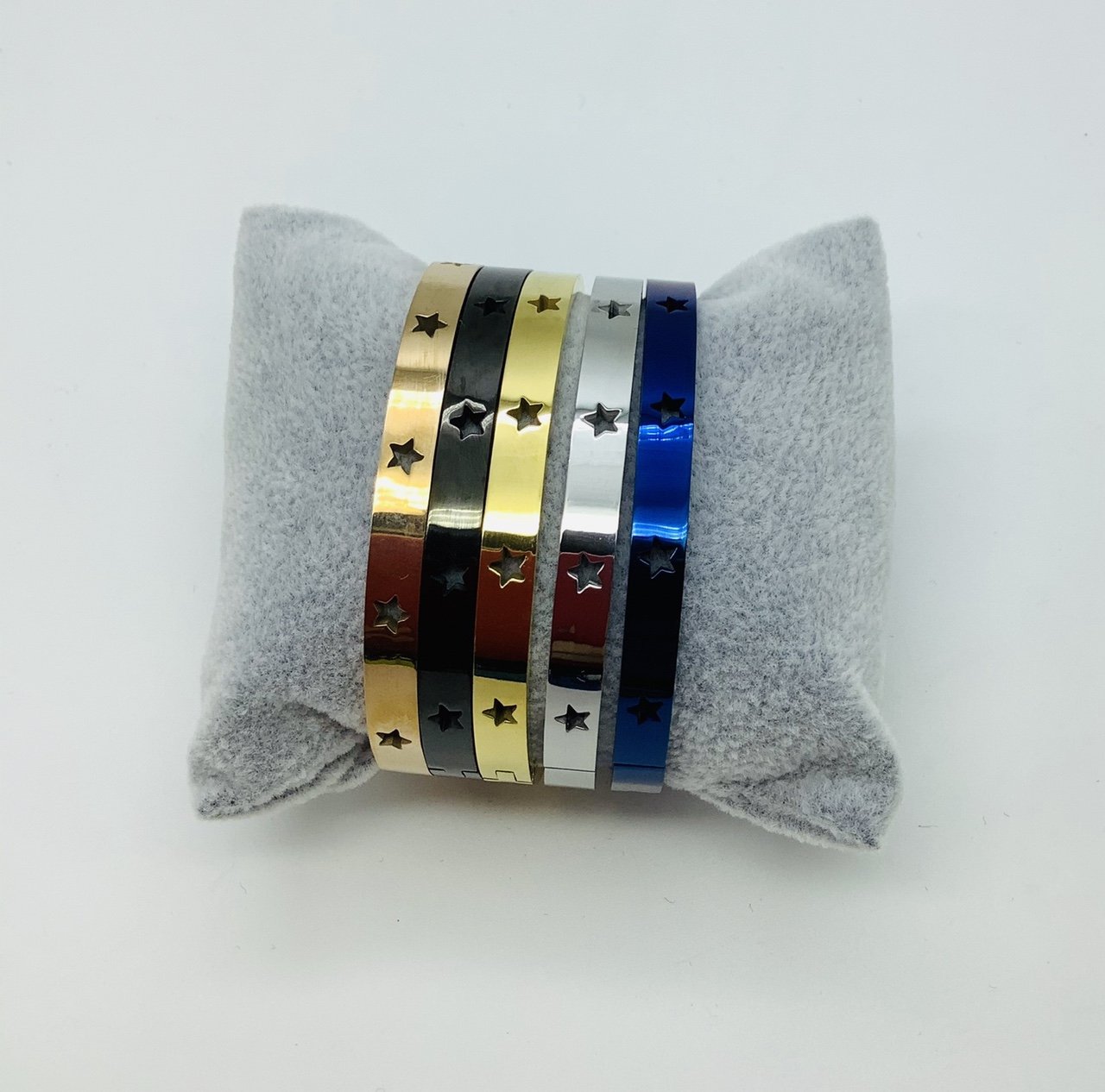 切割五角星手镯时尚潮流大方广能饰品-011