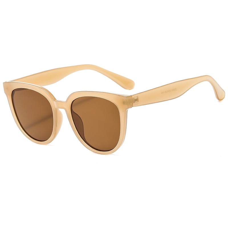 2020新款时尚猫眼街拍太阳镜 ins个性奶茶色墨镜明星同款太阳眼镜详情图3