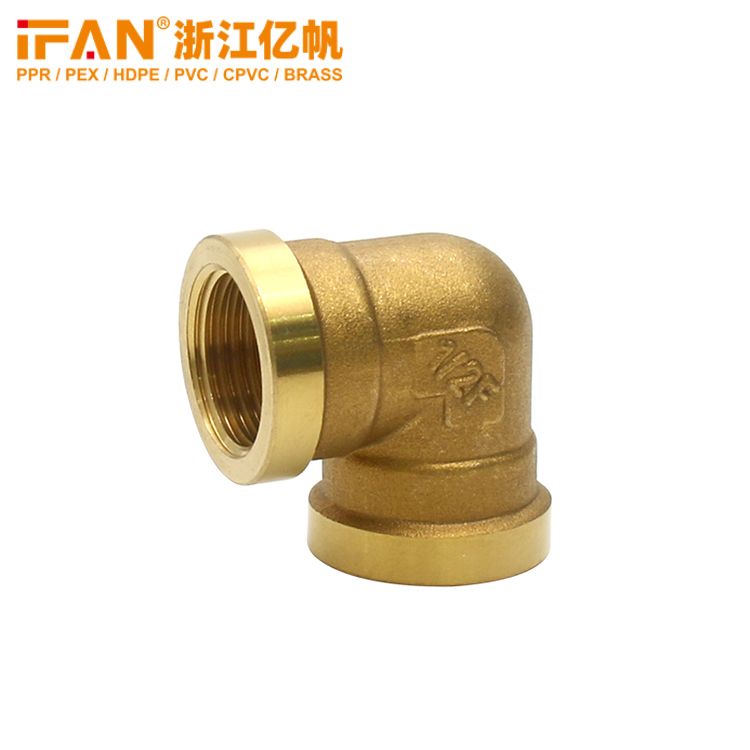 IFAN elbow Copper joint inner wire all copper plumbing fittings DN15 equal diameter 6 min 1 inch brass inner thread elbow fittings thumbnail