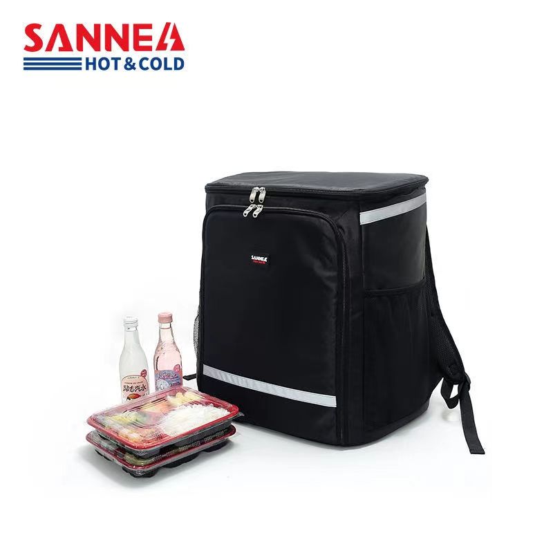SANNE外卖箱送餐保温包双肩加厚冰包大容量铝箔防水午餐包便当袋
