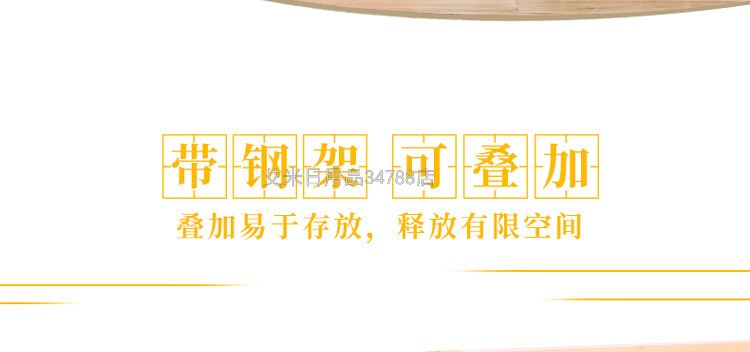 ZC-22L环保牛津布收纳箱铁架百纳箱整理衣物杂物收纳袋整理箱详情图8