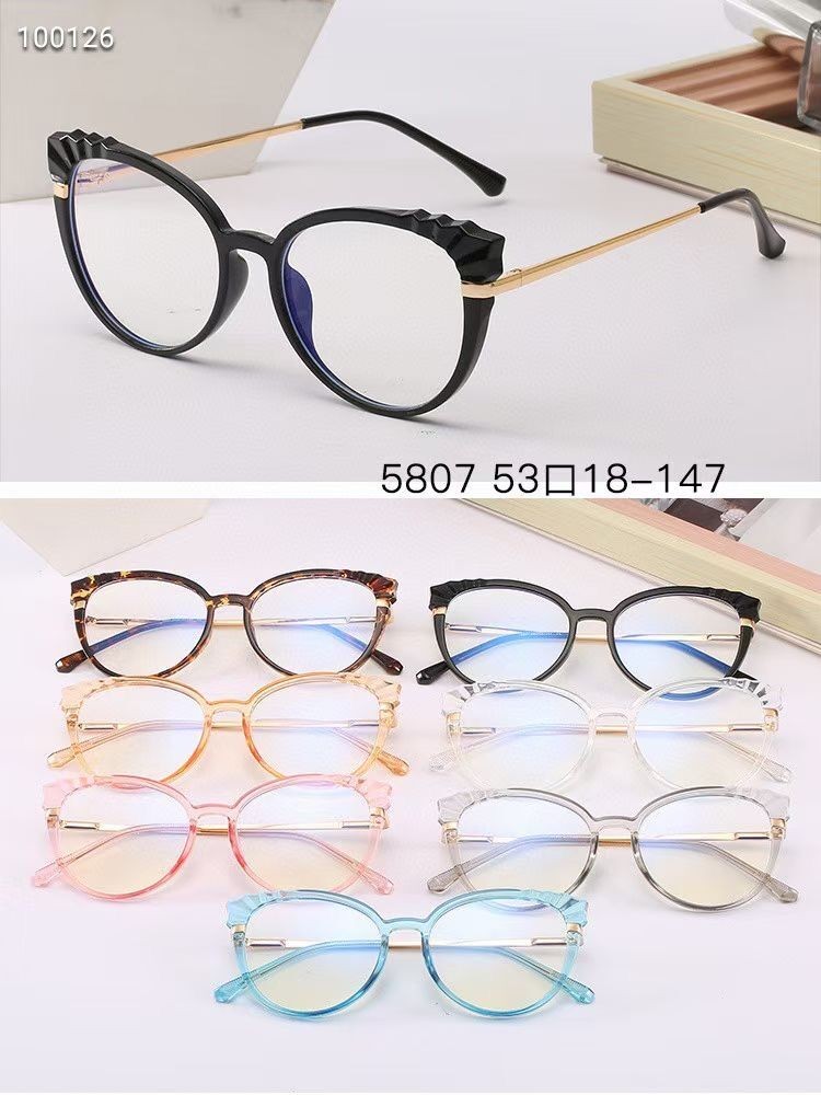 Wholesale of new flat light glasses, Korean version student glasses frame, retro glasses, unisex flat light glasses detail image 7