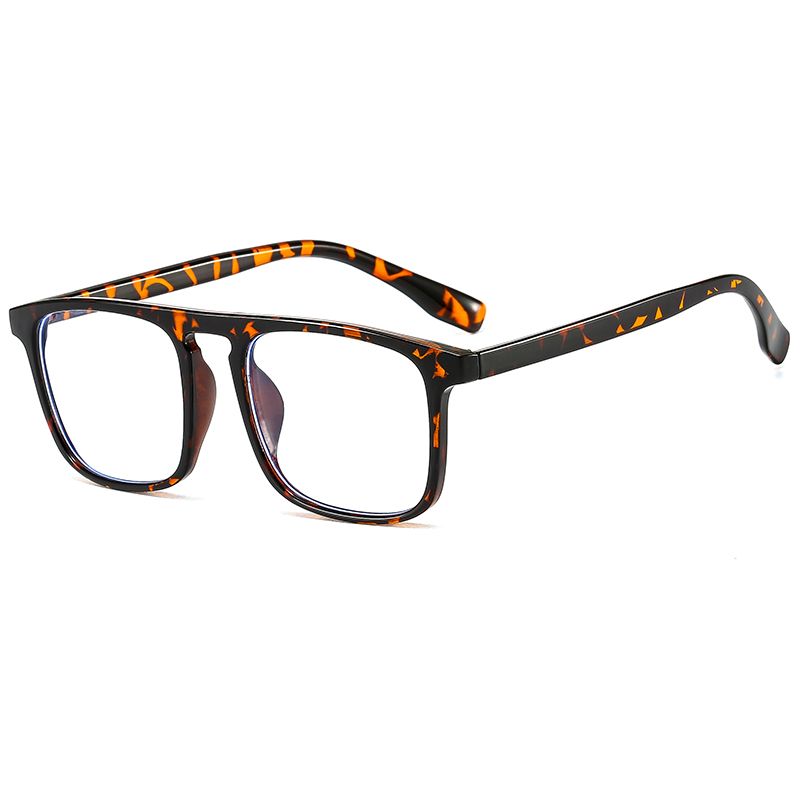 New Korean-style fashionable large-frame transparent flat light glasses for cross-border street photography, the same slimming glasses frame as the popular ones Item Picture