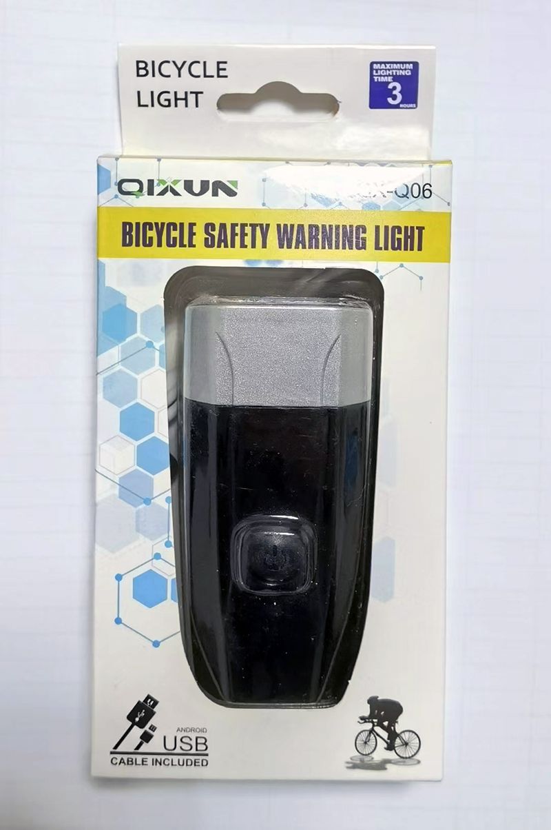 Qx-q06usb Charging Multi-function COB bicycle Headlights rear lights Set Bicycle headlights safety warning lights