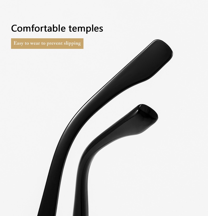 New Korean-style fashionable large-frame transparent flat light glasses for cross-border street photography, the same slimming glasses frame as the popular ones detail image 12