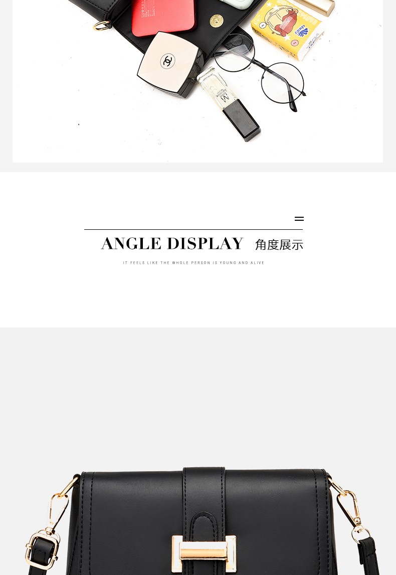 Ladies' small square bags in stock for wholesale. Simple and high-end style, crossbody, stylish, broadband, fashionable and trendy street stall bags. Factory direct sales. Supports live streaming and drop shipping detail image 13