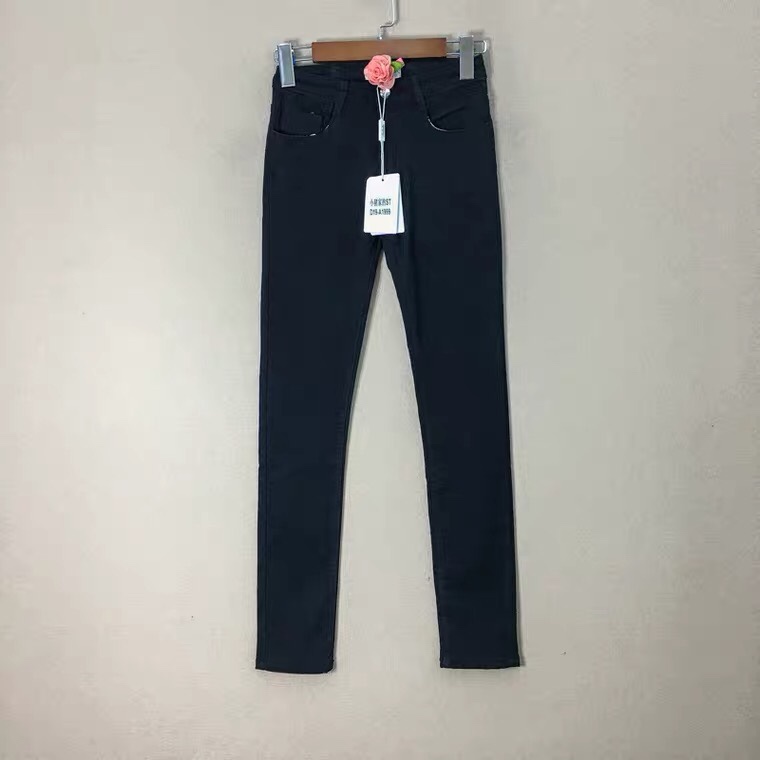 Black simple women's trousers