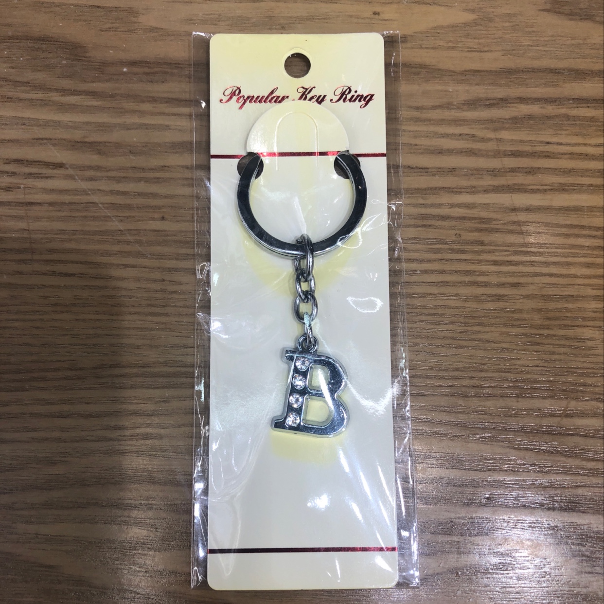 18mm4钻字母钥匙扣26个字母齐图