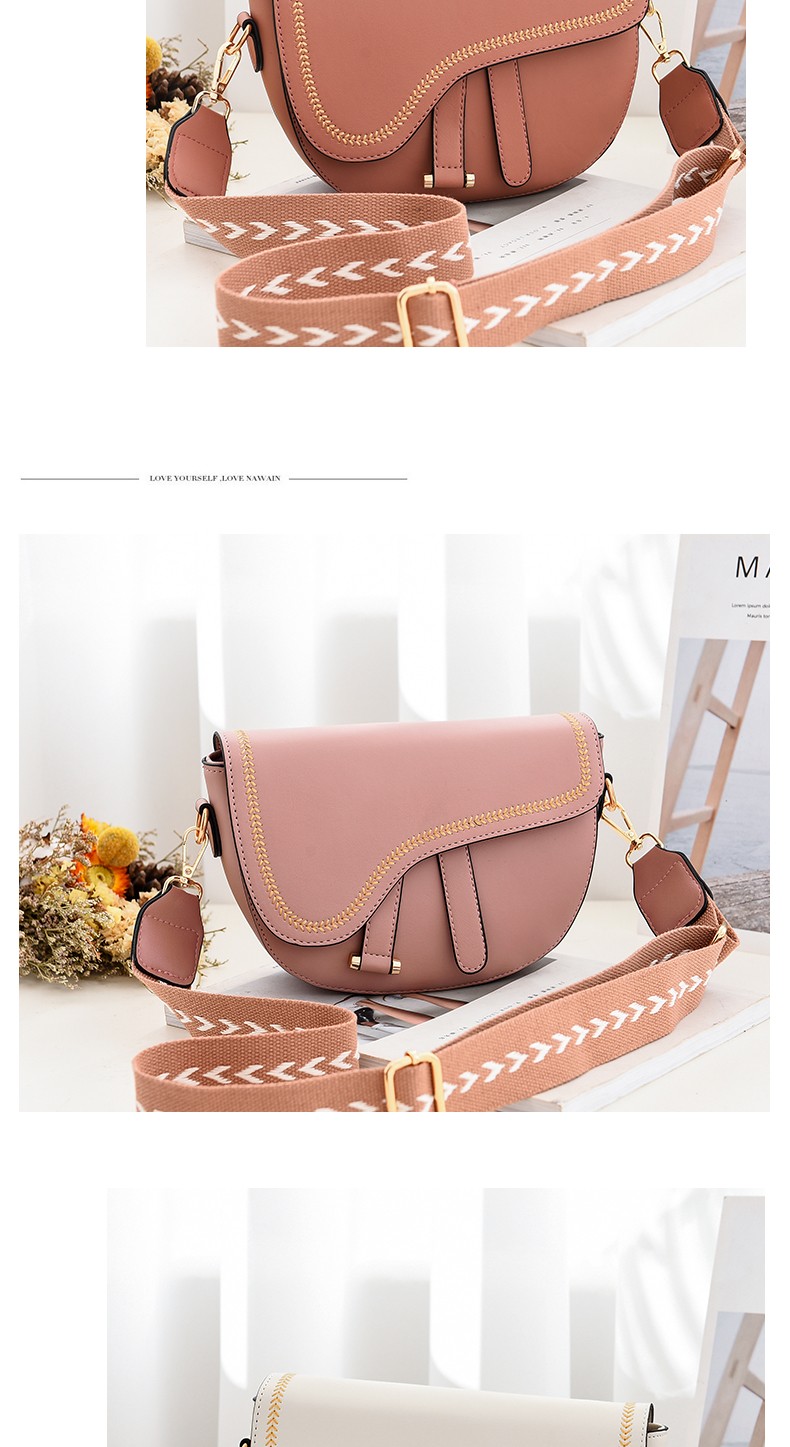 Super popular creative saddle bag for women 2020 Spring/Summer new wide shoulder strap crossbody single-shoulder bag for women direct sales from the manufacturer detail image 13