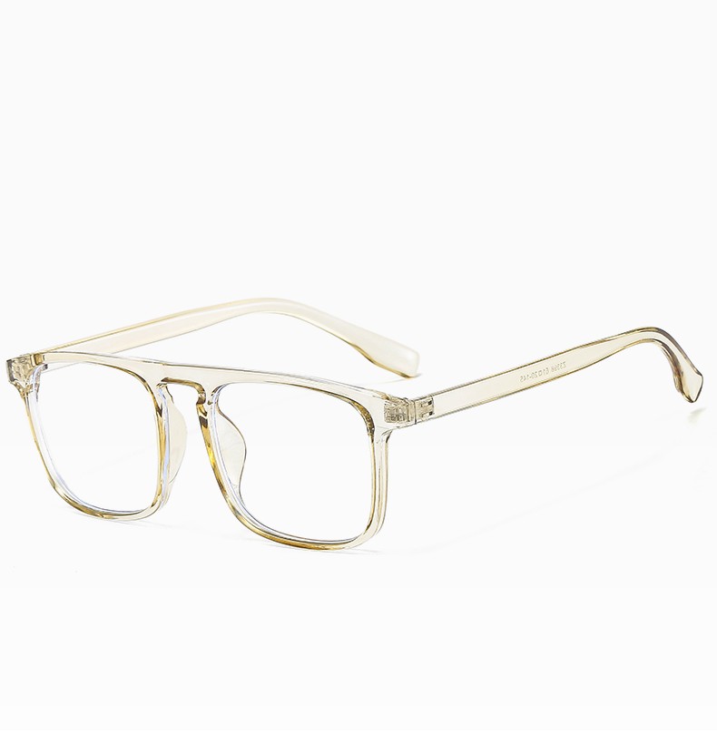 New Korean-style fashionable large-frame transparent flat light glasses for cross-border street photography, the same slimming glasses frame as the popular ones detail image 9