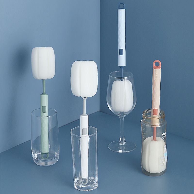 The telescopic nano cup washing brush head can replace the cleaning cup brush and kitchen cleaning brush Specification drawing