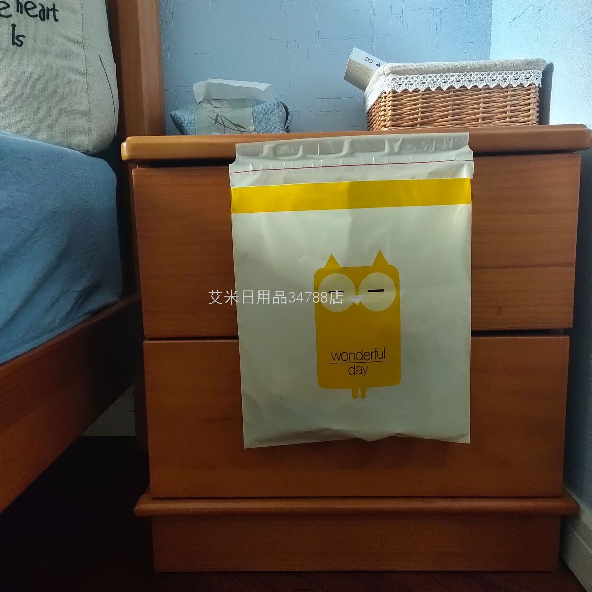 YQ-卡通一次性家用垃圾袋 黏贴式车载垃圾袋 创意车用收纳袋详情图7