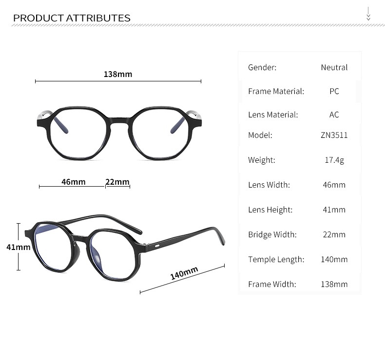 2020新款防蓝光护目眼镜小红书同款透明果冻色潮搭平光眼镜男女详情图2
