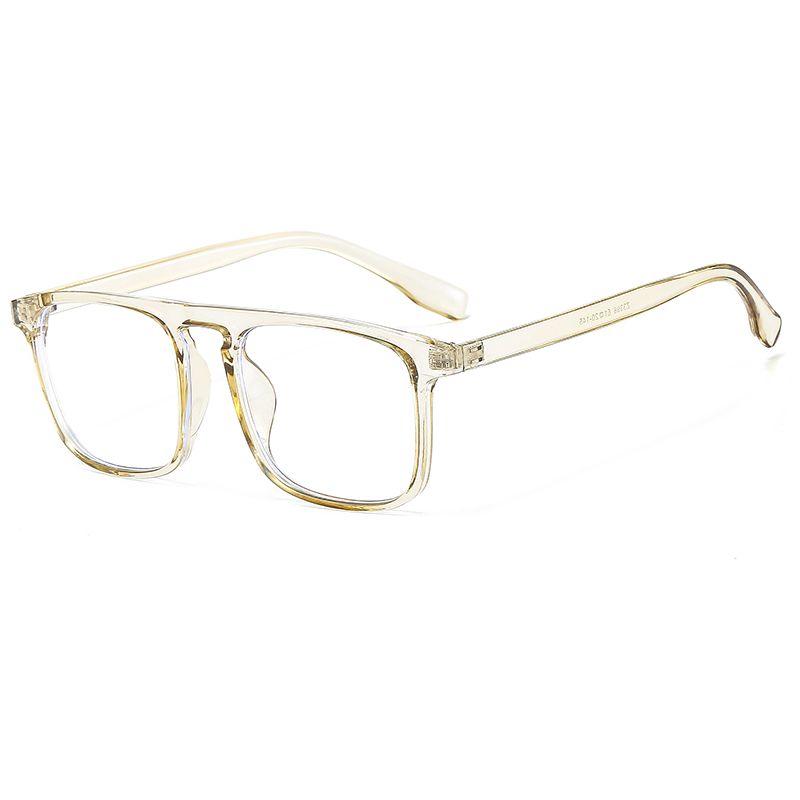 New Korean-style fashionable large-frame transparent flat light glasses for cross-border street photography, the same slimming glasses frame as the popular ones undefined