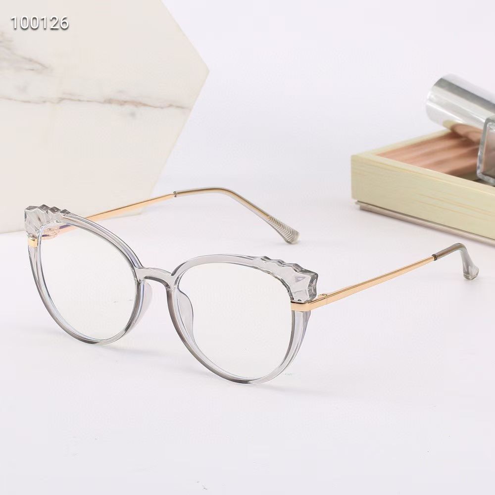 Wholesale of new flat light glasses, Korean version student glasses frame, retro glasses, unisex flat light glasses Item Picture