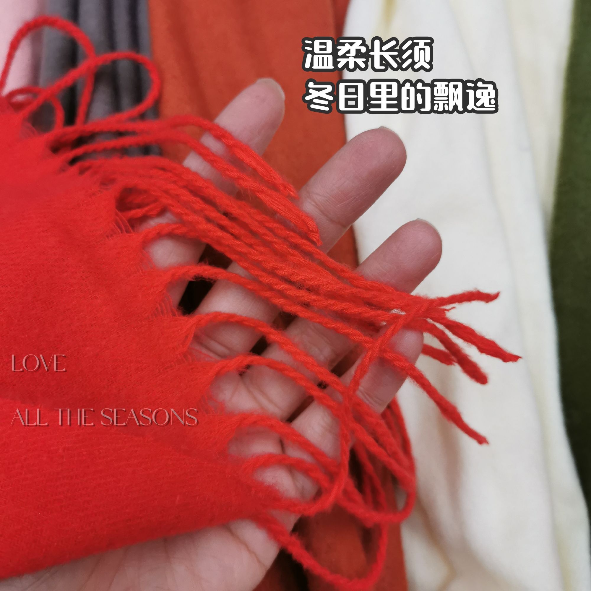 Autumn And Winter Men's And Women's Solid Color Soft Thick Scarf Shawl Wholesale More Than 30 Colors Can Be Selected To Accompany The Annual Gathering Hand Ceremony details Picture