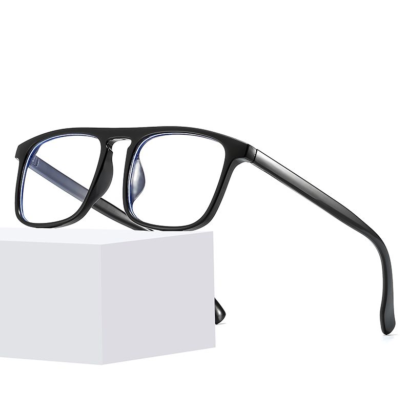 New Korean-style fashionable large-frame transparent flat light glasses for cross-border street photography, the same slimming glasses frame as the popular ones Specification image